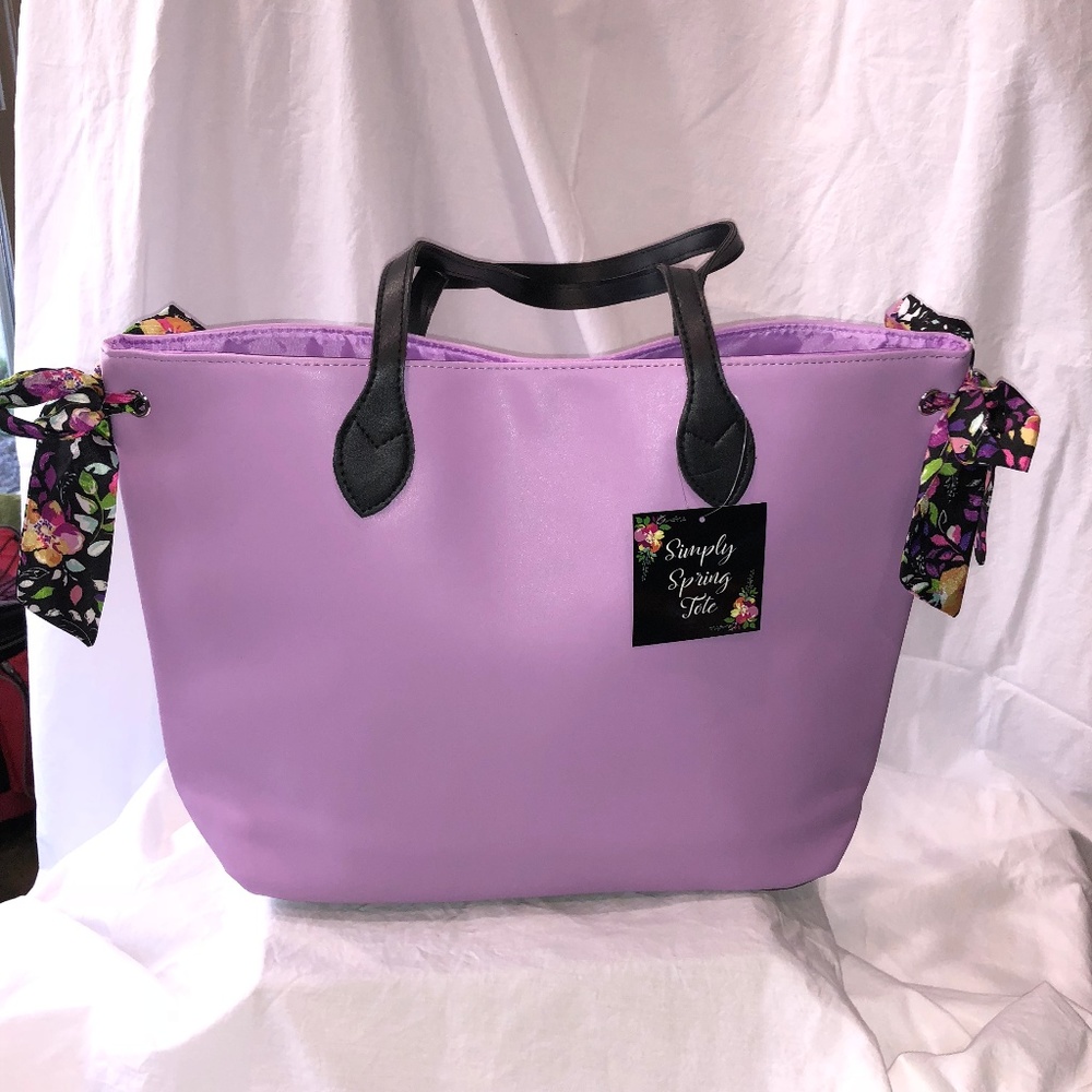 Fun Lavender Spring Tote! NWT
